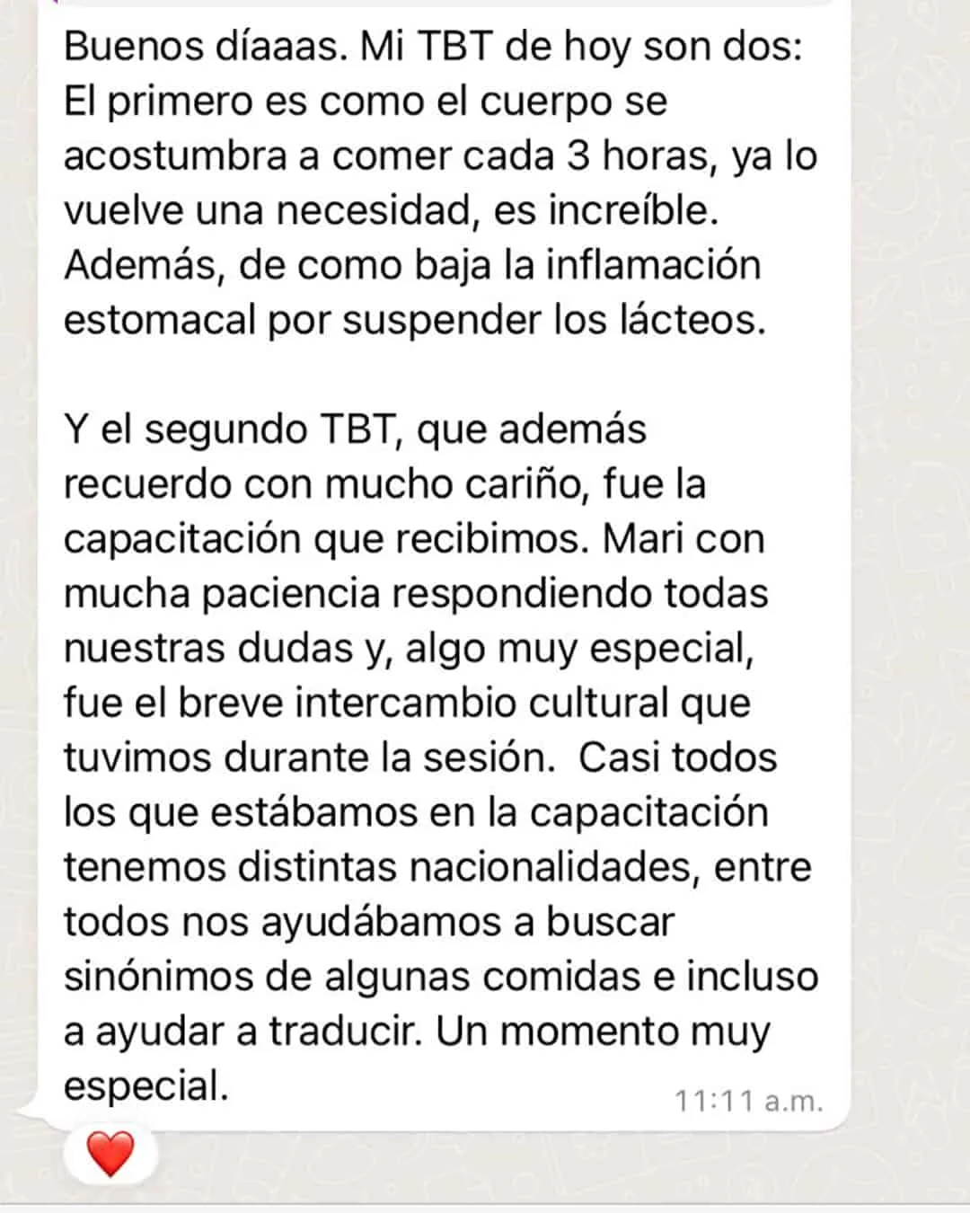 Mensaje de paciente 1