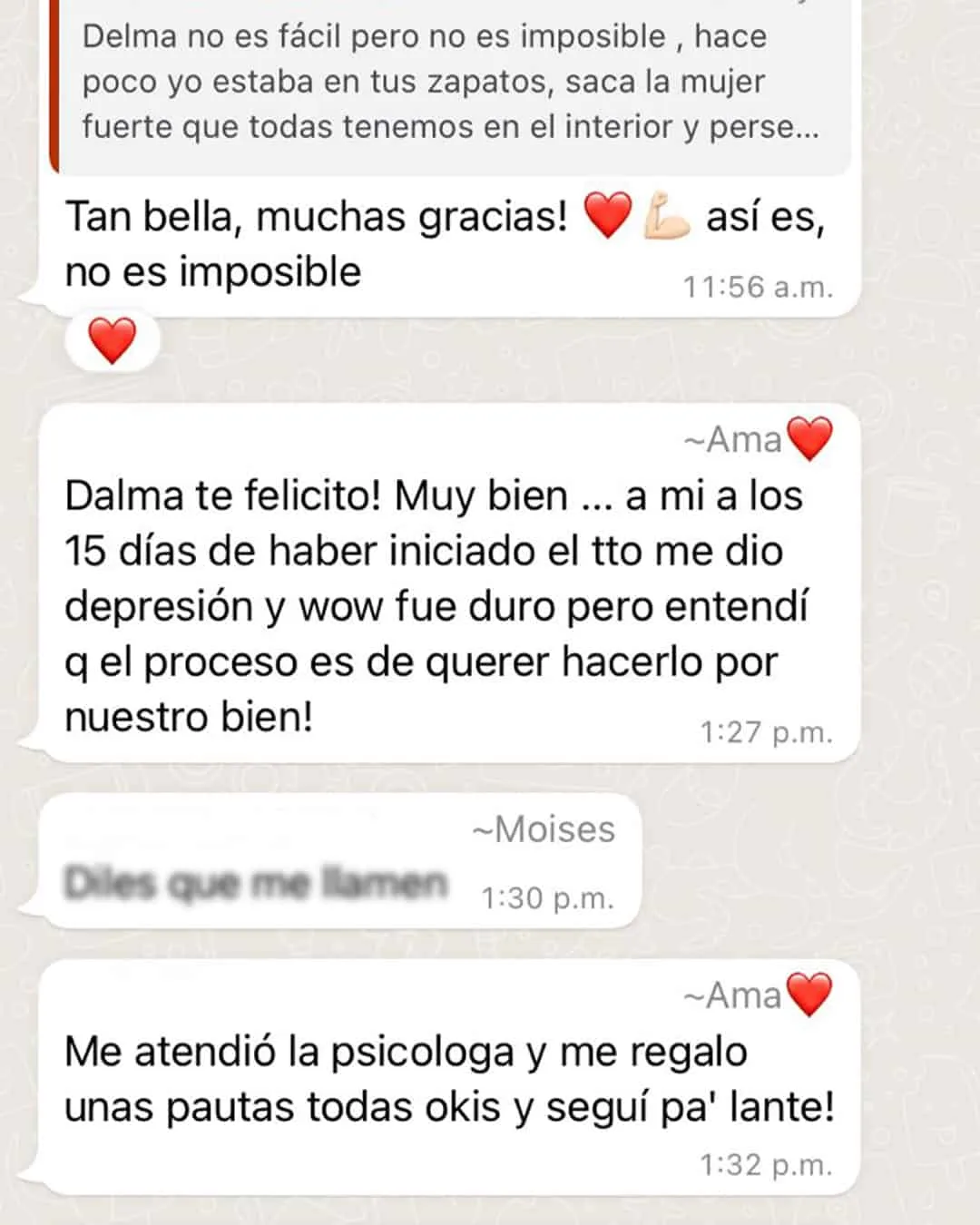 Mensaje de paciente 3